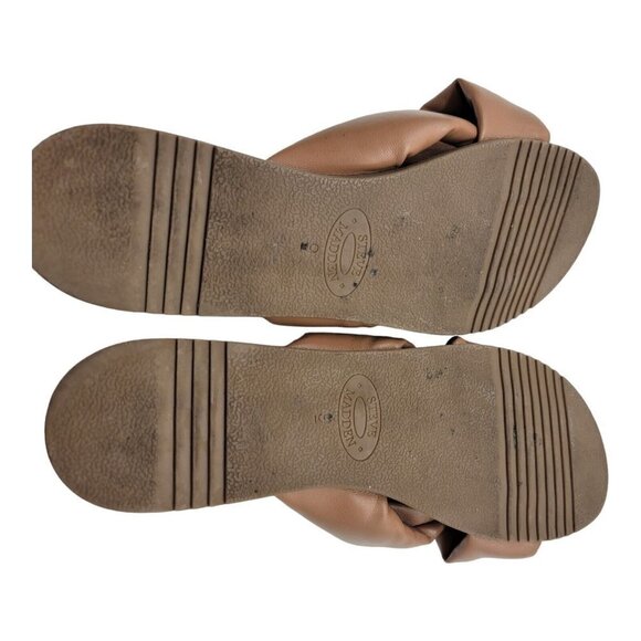 Steve Madden Crozz Women's Vegan Leather Crisscross Slide Sandals Size 9M - Picture 7 of 7